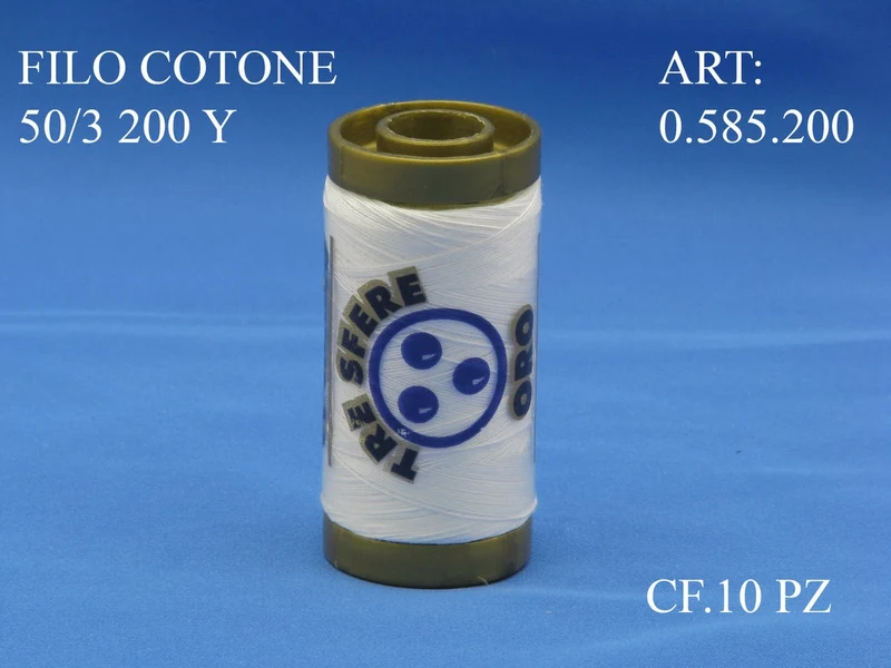 Filo cotone 50/3 200 yard cf 10 pz