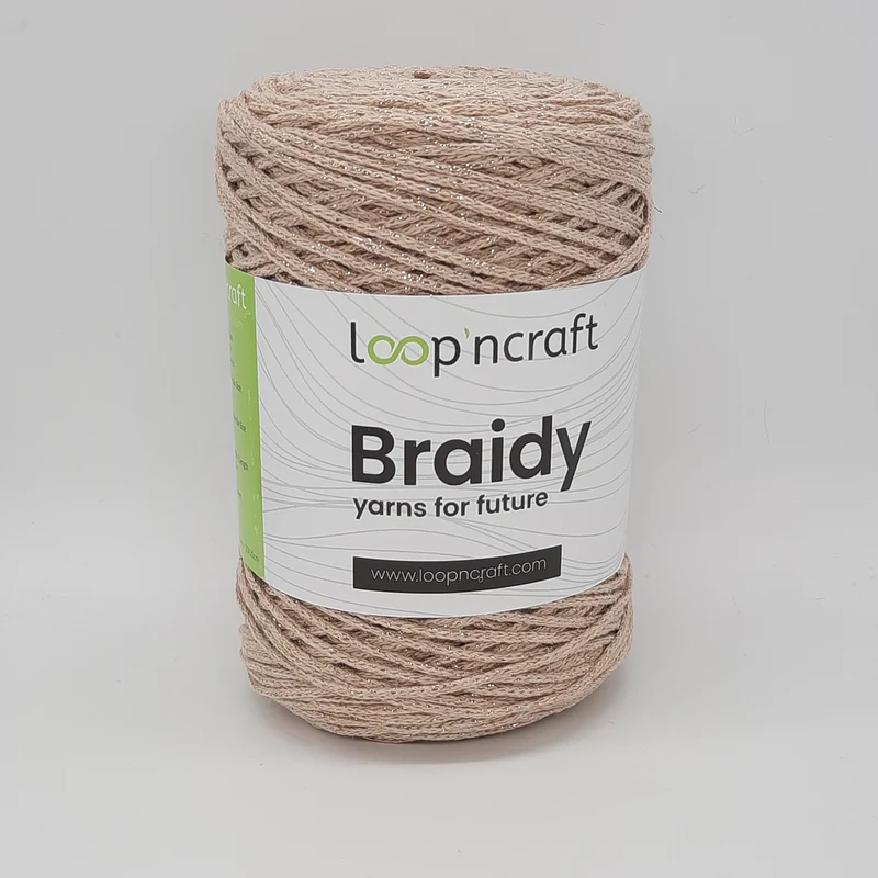 Cordino Brady Beige e Lurex Oro 250gr