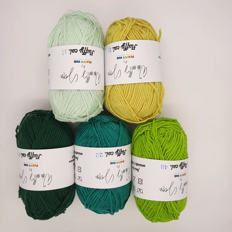 Kit Fluffy Verde, Filato Baby 250gr