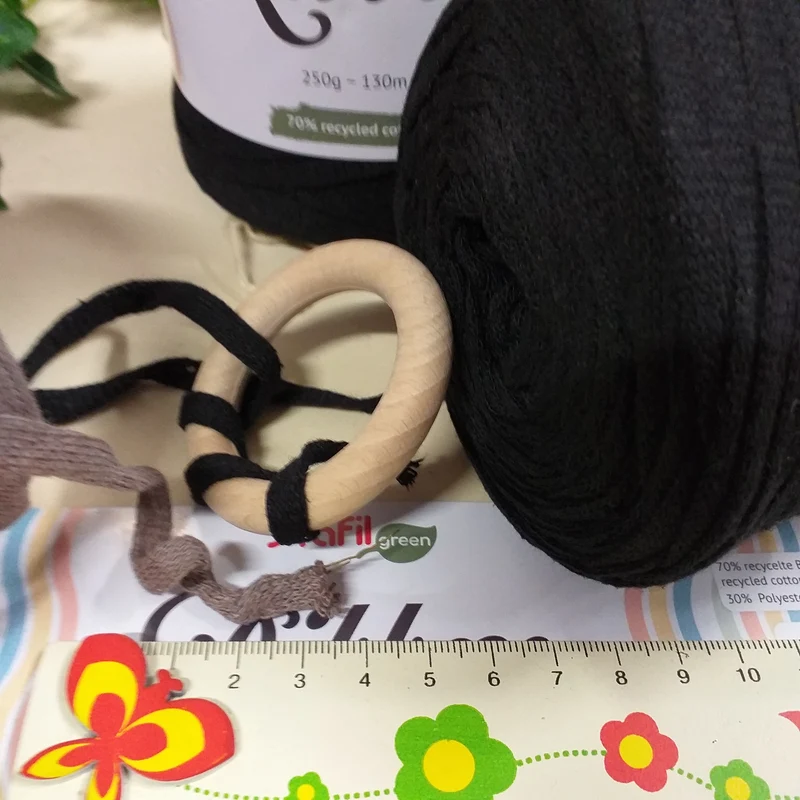 Fettuccia cotone riciclato Ribbon Stafil e Ragù uncinetto borse maglie