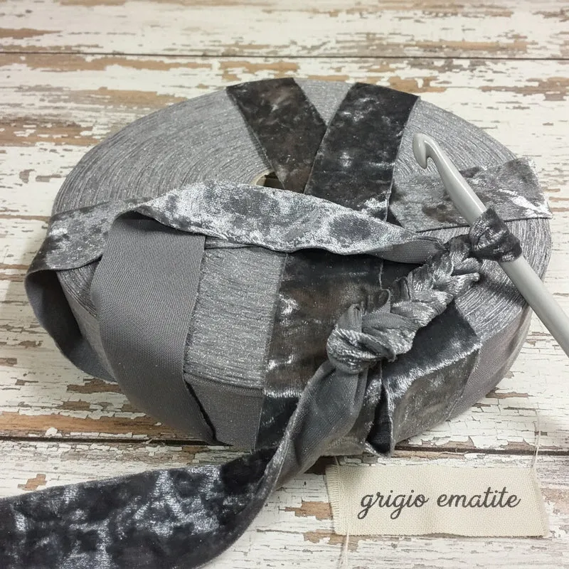 Fettuccia velluto borse uncinetto e clutch bags - pizza crochet velvet