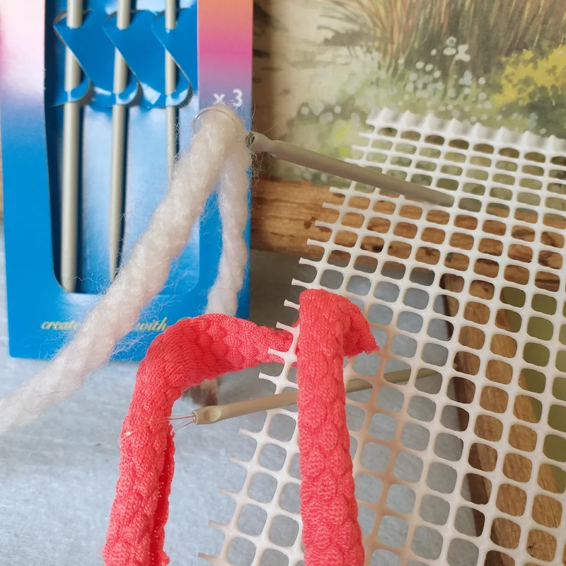 Aghi tira fettuccia per cordini filati lana cruna flessibile nylon