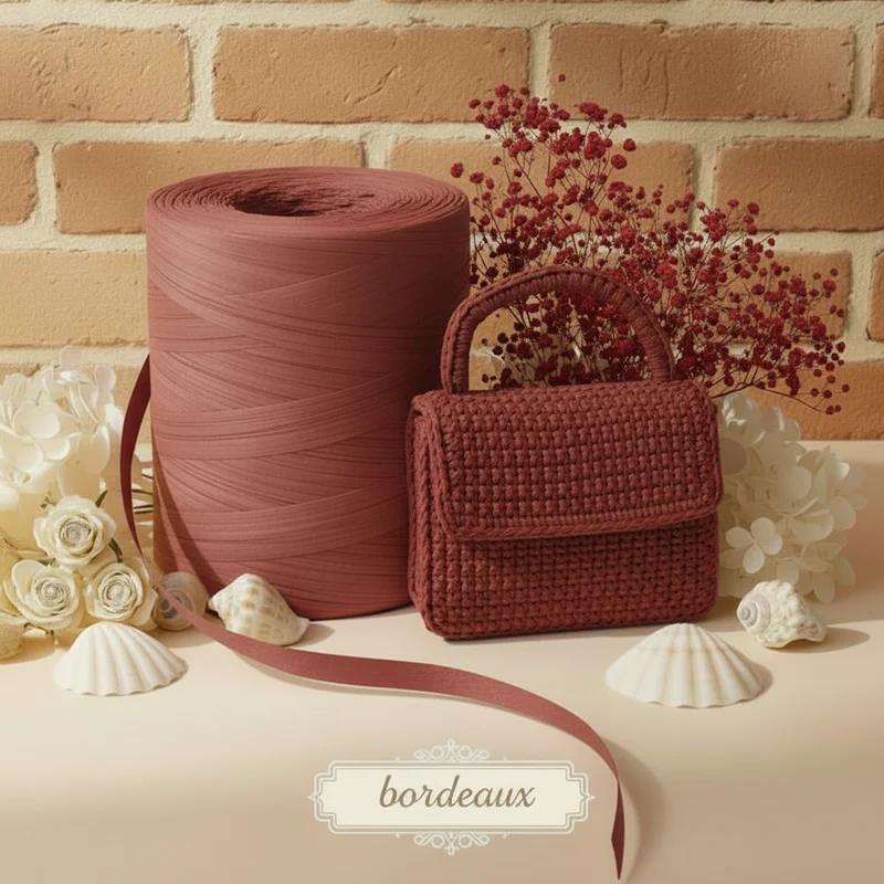 Rafia naturale cellulosa vegetale uncinetto crochet borse e cappelli