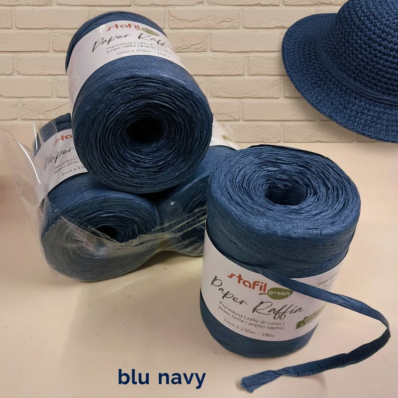 Rafia naturale cellulosa vegetale uncinetto crochet borse e cappelli