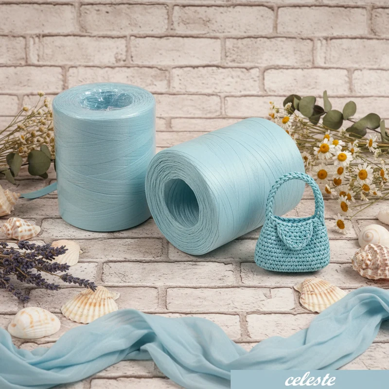 Rafia naturale cellulosa vegetale uncinetto crochet borse e cappelli