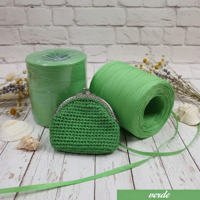 Rafia naturale cellulosa vegetale uncinetto crochet borse e cappelli