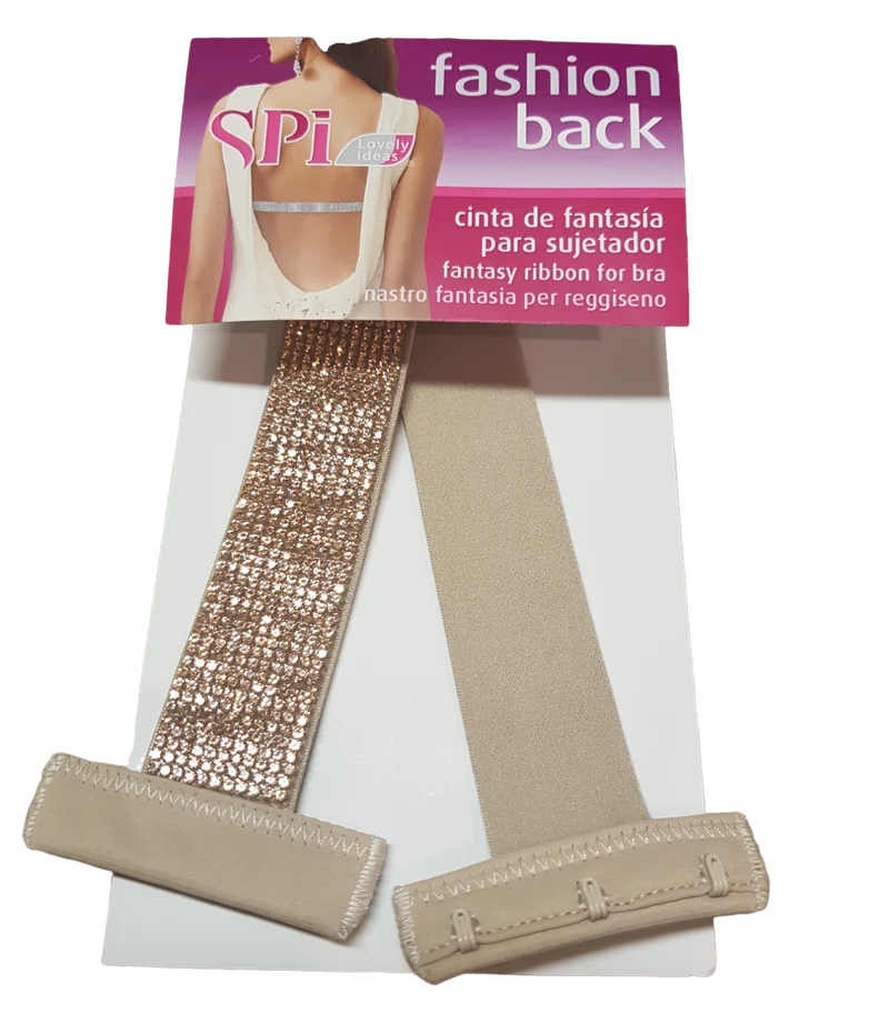 Fashion Back, un Nastro Fantasia Estensore per Reggiseno Marbet, 3 Colori