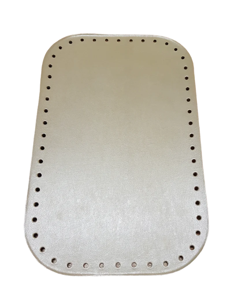 Fondo Tre Sfere Rettangolare in Similpelle per Borse, per Creare una Borsa Fai da Te 18 x 28 cm