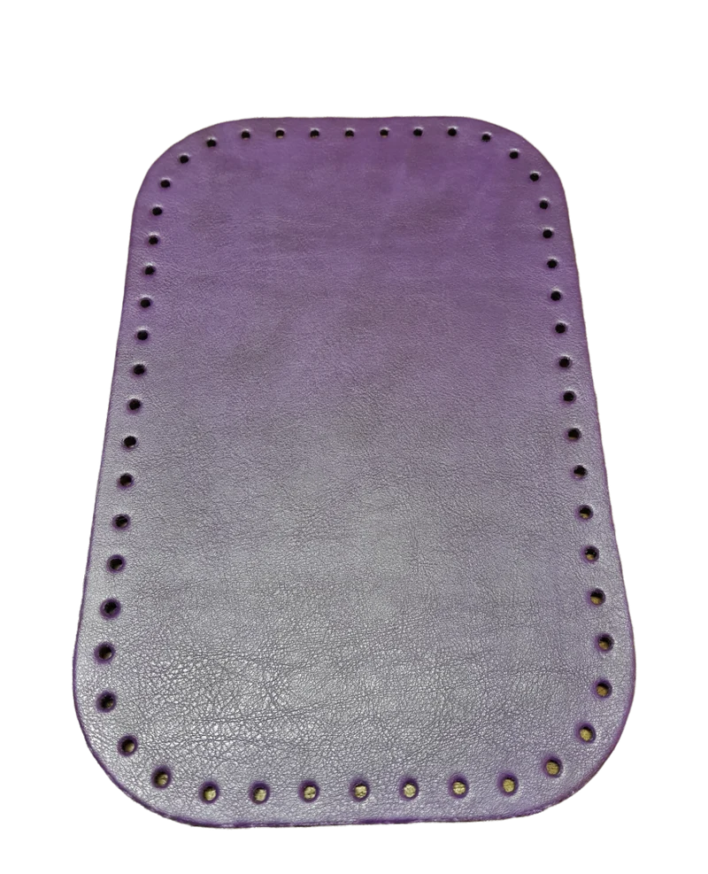 Fondo Tre Sfere Rettangolare in Similpelle per Borse, per Creare una Borsa Fai da Te 18 x 28 cm