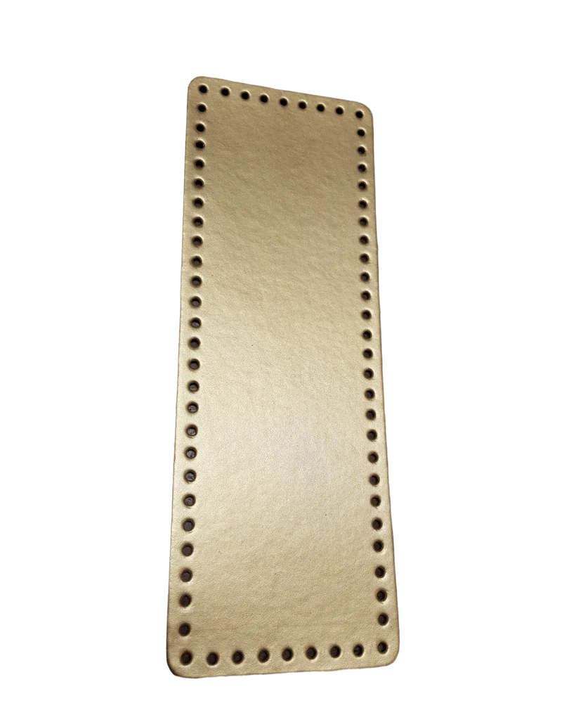 Fondo Rettangolare Tre Sfere in Similpelle per Borse, per Creare una Borsa Fai da Te, 31 x 11 cm