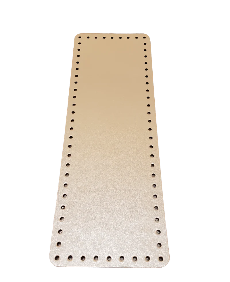 Fondo Rettangolare Tre Sfere in Similpelle per Borse, per Creare una Borsa Fai da Te, 31 x 11 cm