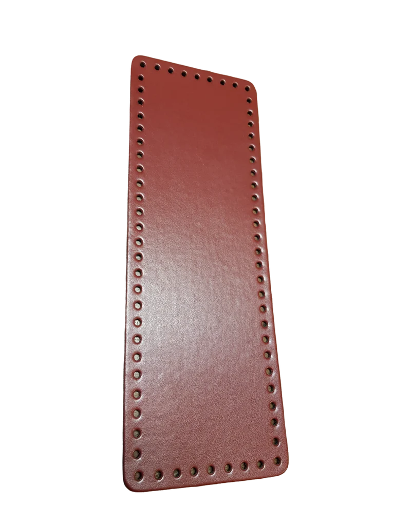 Fondo Rettangolare Tre Sfere in Similpelle per Borse, per Creare una Borsa Fai da Te, 31 x 11 cm
