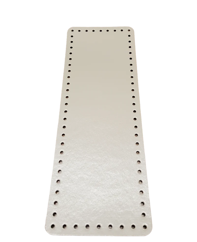 Fondo Rettangolare Tre Sfere in Similpelle per Borse, per Creare una Borsa Fai da Te, 31 x 11 cm