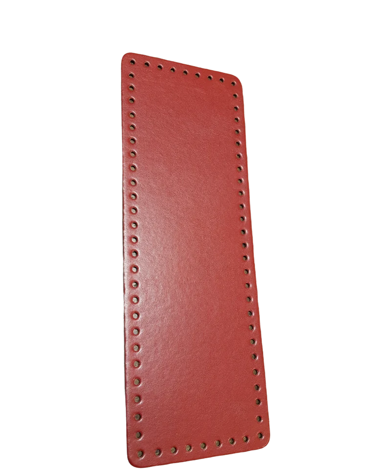Fondo Rettangolare Tre Sfere in Similpelle per Borse, per Creare una Borsa Fai da Te, 31 x 11 cm