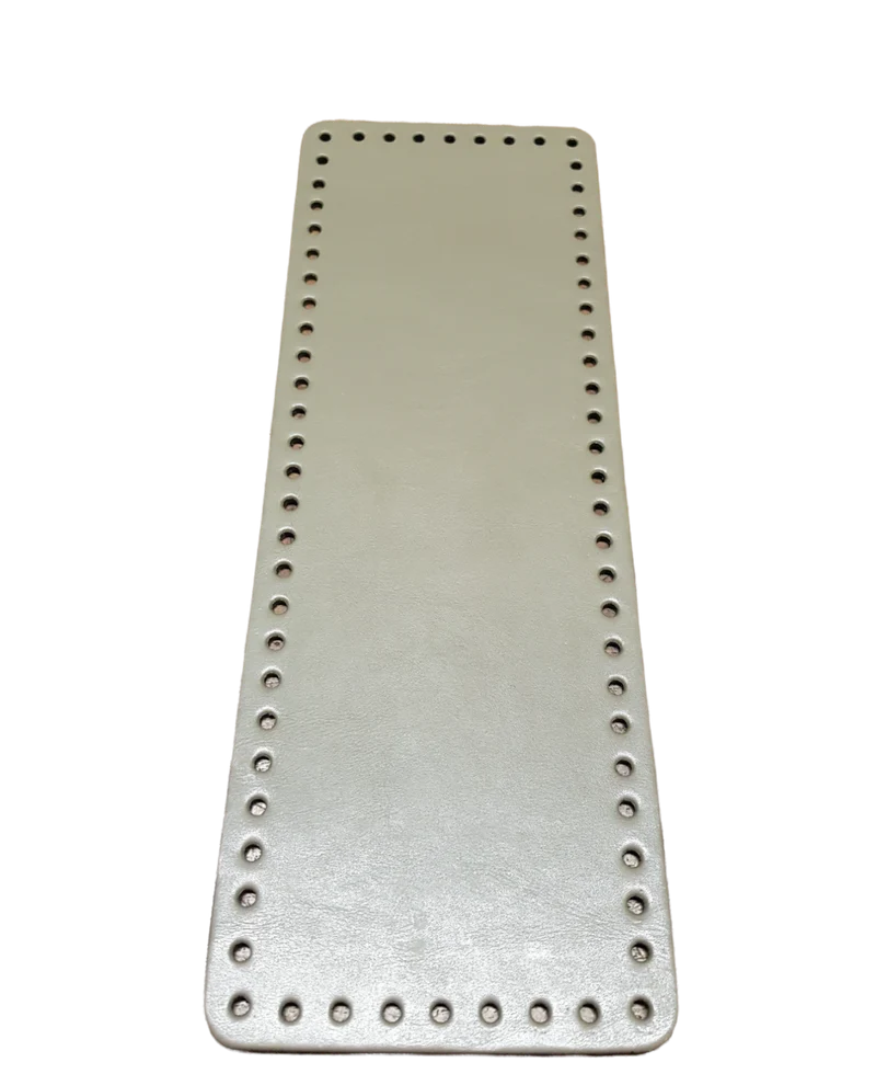 Fondo Rettangolare Tre Sfere in Similpelle per Borse, per Creare una Borsa Fai da Te, 31 x 11 cm