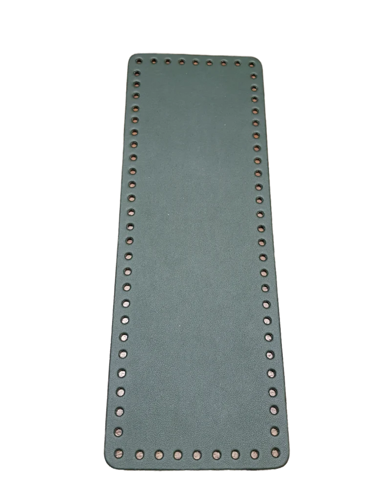 Fondo Rettangolare Tre Sfere in Similpelle per Borse, per Creare una Borsa Fai da Te, 31 x 11 cm