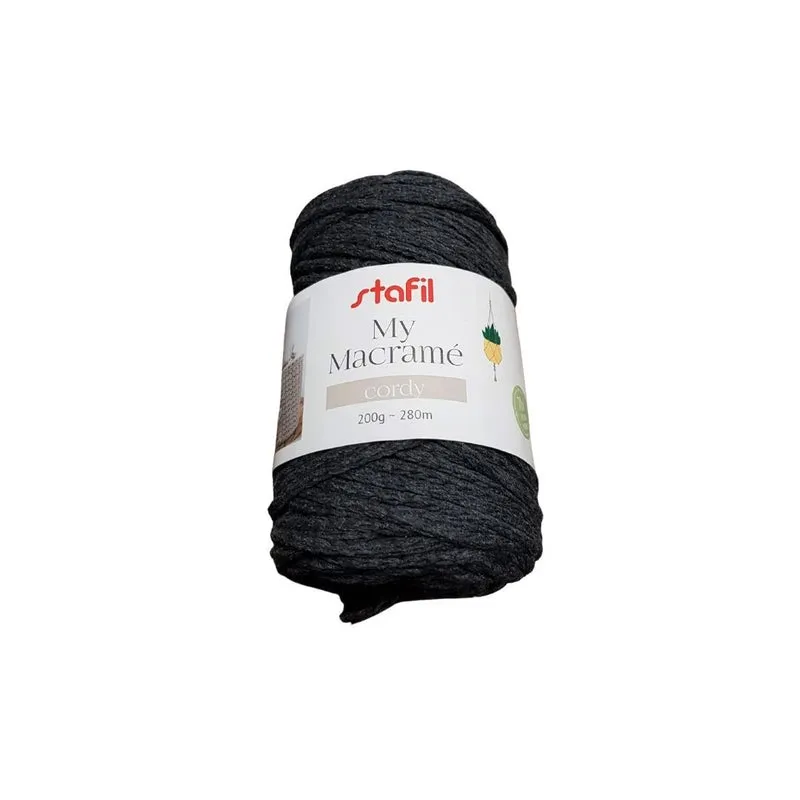 Gomitolo di Filato My Macramè Cordy Stafil in Cotone Riciclato per Hobbistica 200g