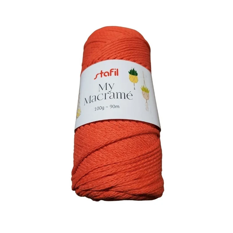 Gomitolo di Filato My Macramè Stafil in Cotone Riciclato per Hobbistica 100g