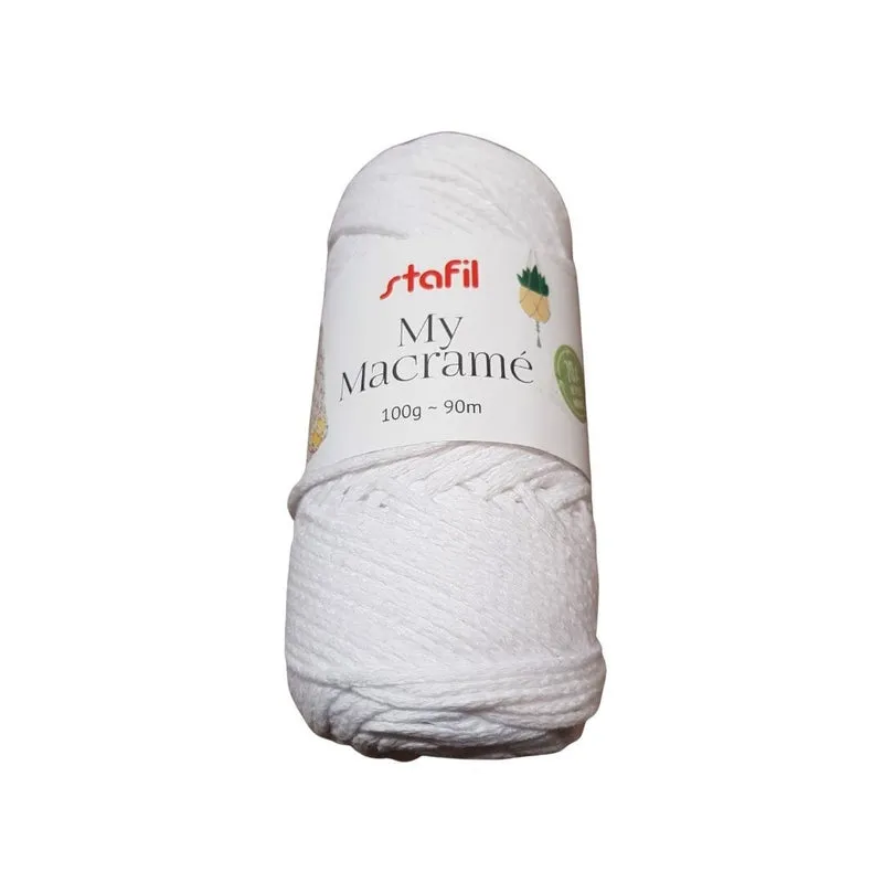 Gomitolo di Filato My Macramè Stafil in Cotone Riciclato per Hobbistica 100g