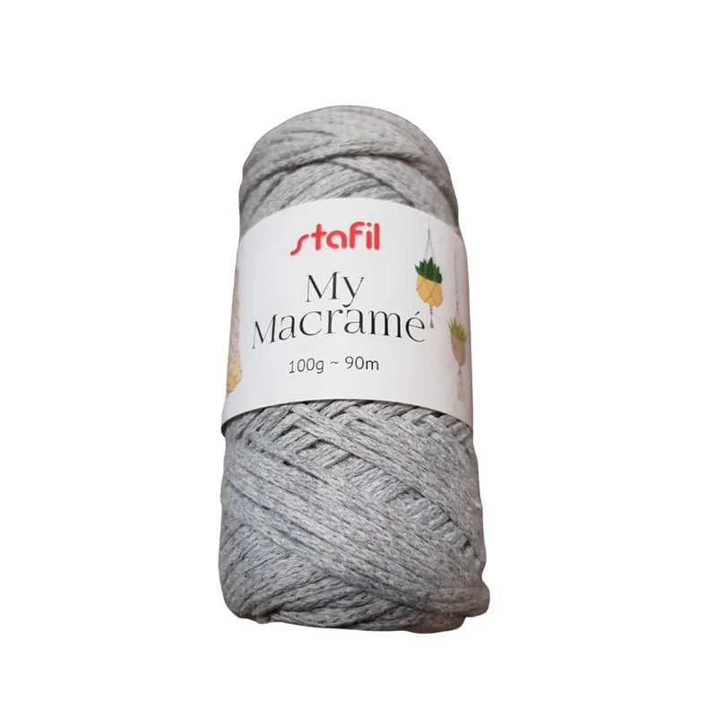 Gomitolo di Filato My Macramè Stafil in Cotone Riciclato per Hobbistica 100g