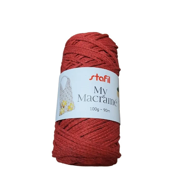 Gomitolo di Filato My Macramè Stafil in Cotone Riciclato per Hobbistica 100g