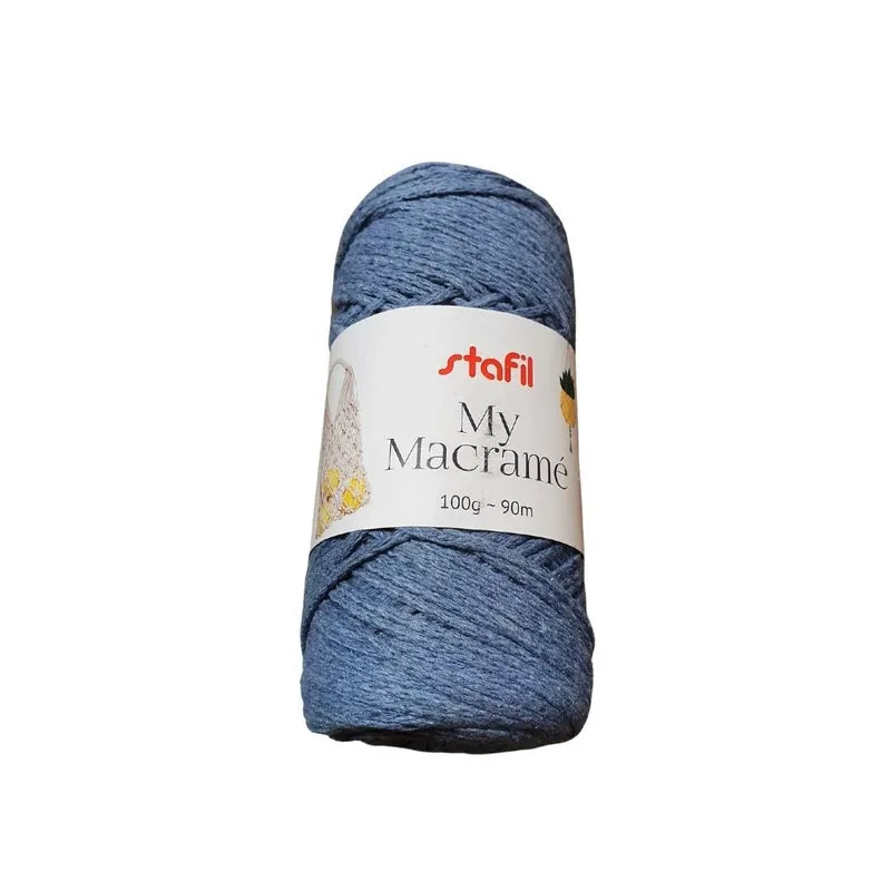 Gomitolo di Filato My Macramè Stafil in Cotone Riciclato per Hobbistica 100g