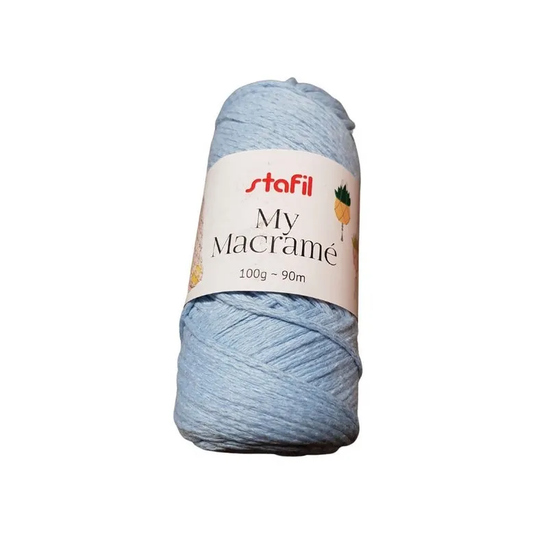 Gomitolo di Filato My Macramè Stafil in Cotone Riciclato per Hobbistica 100g