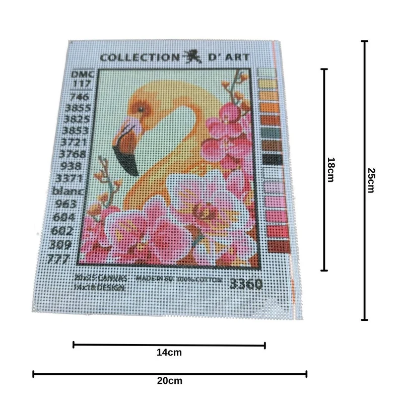 Collection d’Art Kit Ricamo Mezzo Punto Croce che Consente di Realizzare un Quadro da Ricamare