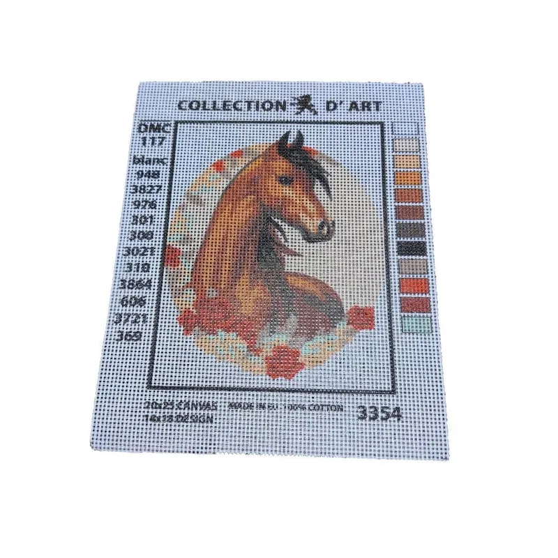 Collection d’Art Kit Ricamo Mezzo Punto Croce che Consente di Realizzare un Quadro da Ricamare