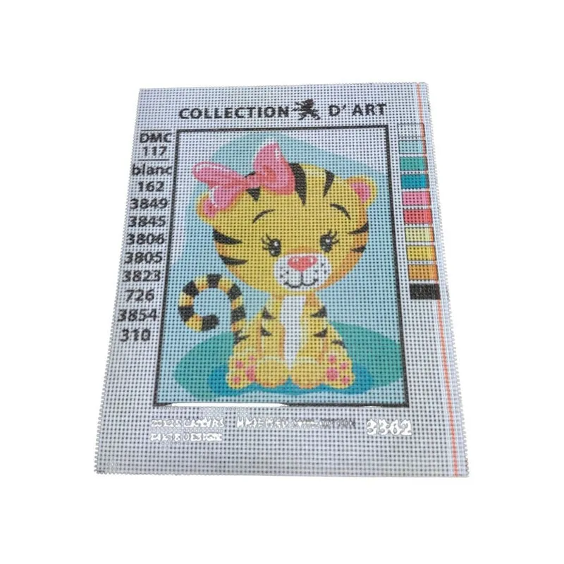 Collection d’Art Kit Ricamo Mezzo Punto Croce che Consente di Realizzare un Quadro da Ricamare