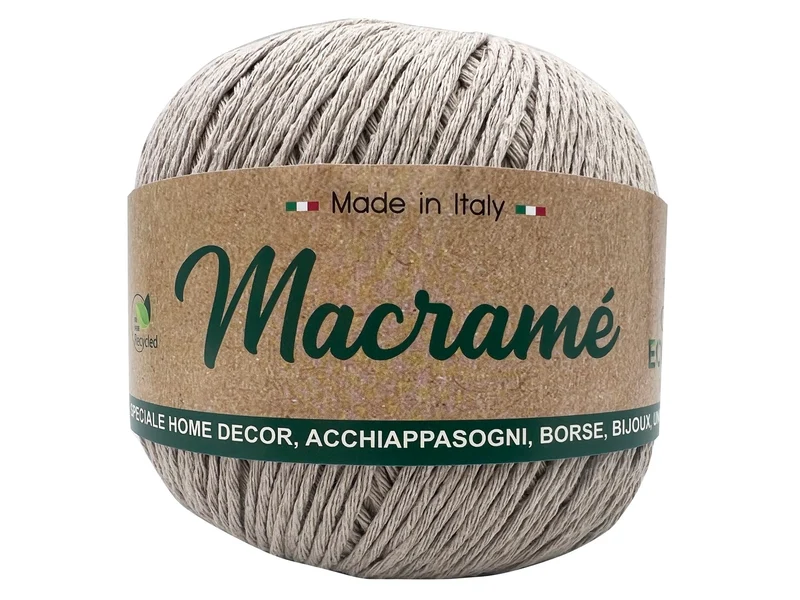Cordino macramè barbante | cf 900 gr | 80% cotone 20% poliestere