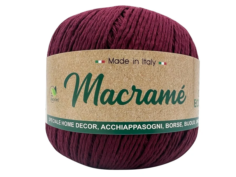 Cordino macramè barbante | cf 900 gr | 80% cotone 20% poliestere