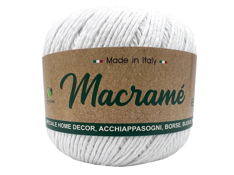 Cordino macramè barbante | cf 900 gr | 80% cotone 20% poliestere