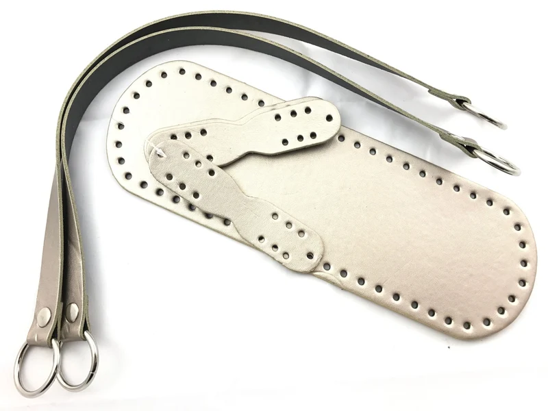 Kit borsa uncinetto mod. fondo + manici ad anello | tre sfere
