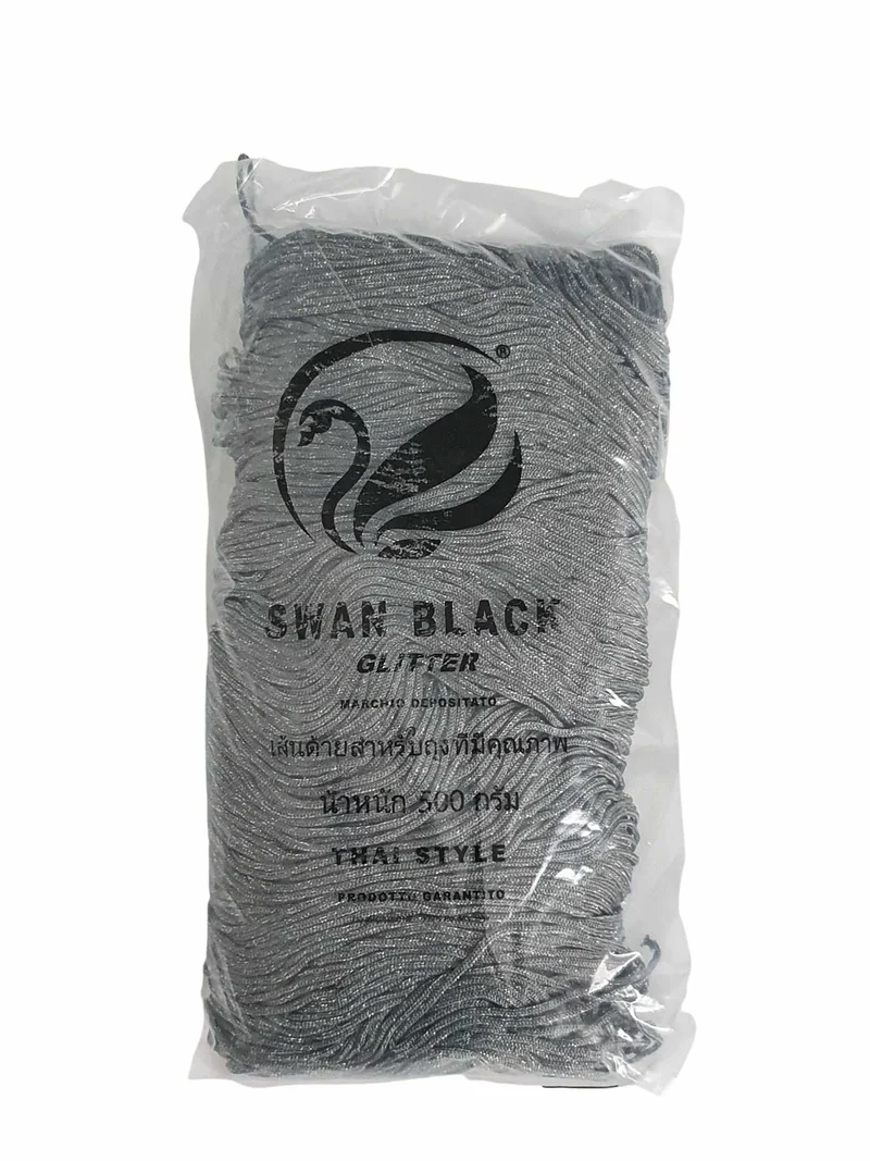 Confezione di Cordoncino Swan Black Thai per confezionare Borse Hand Made 500gr