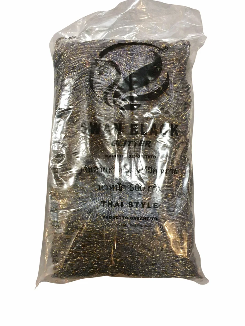 Confezione di Cordoncino Swan Black Thai per confezionare Borse Hand Made 500gr