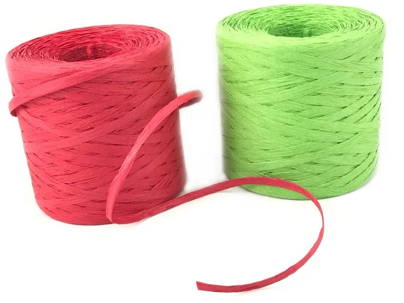 Gomitolo di Rafia Naturale Ecologica Colorata da 265mt 14 Colori