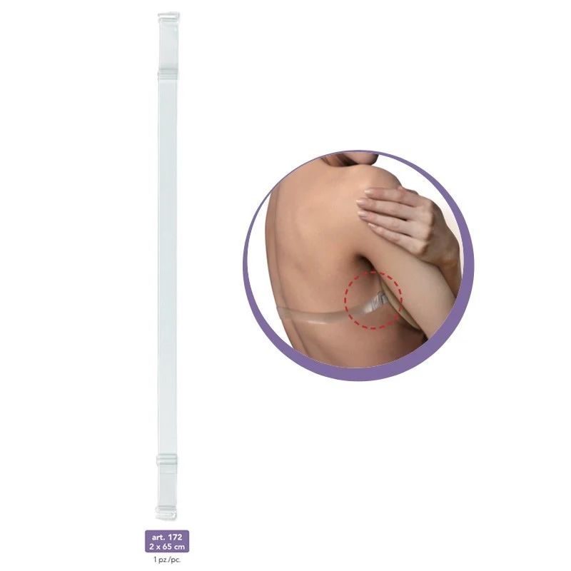 Tirante Trasparente per Reggiseno 2 cm x 65 cm Marbet 172 Invisibile