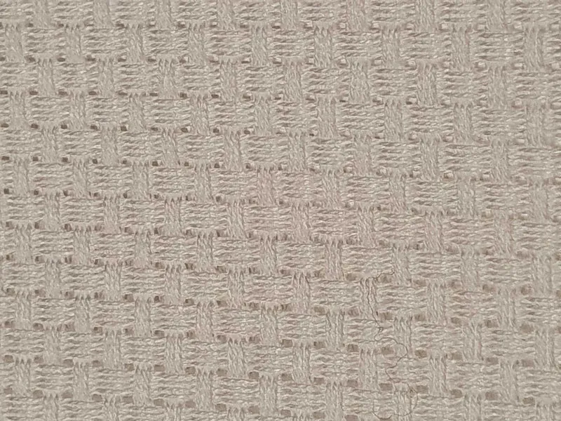Etamone 25 Fori Bianco 100% Cotone Pezza da 1 Metro Ricamo Punto Croce