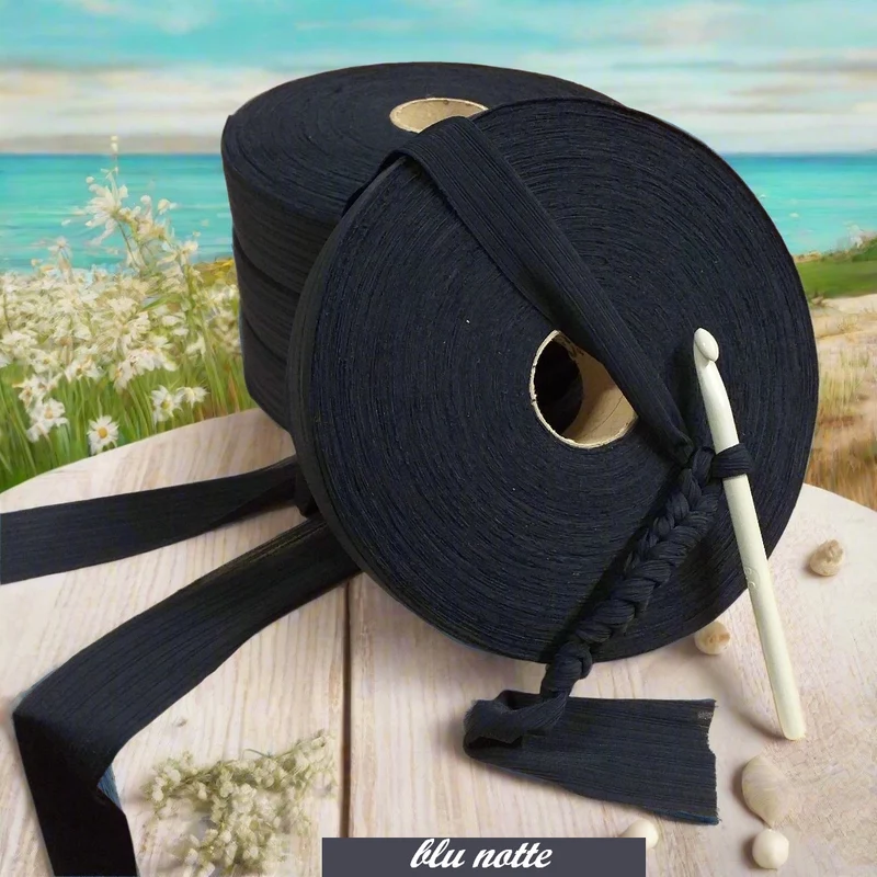 Fettuccia soft-lycra a pizza borse uncinetto crochet bags - 17 colori