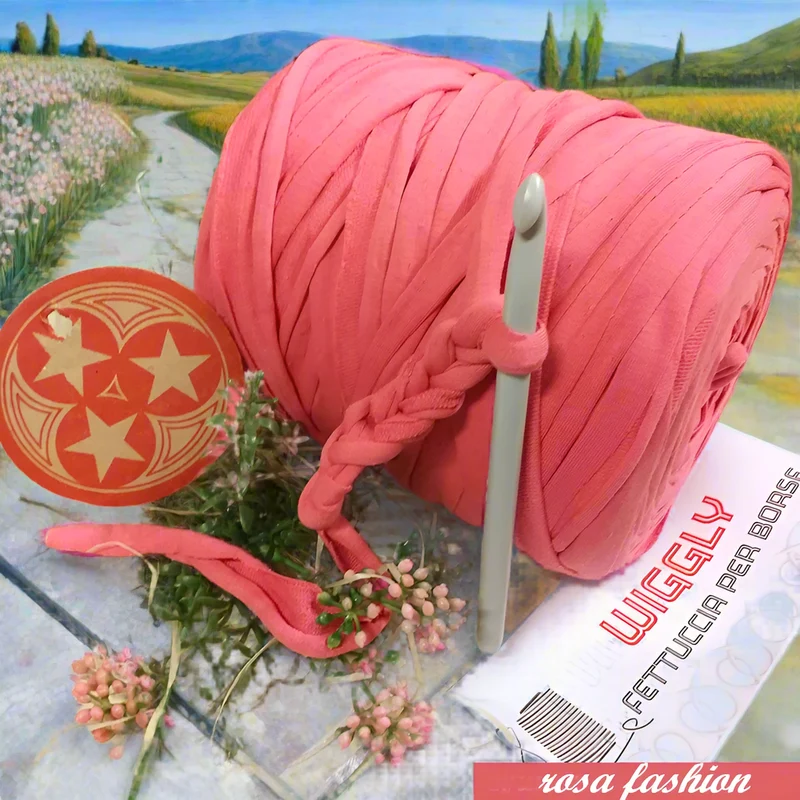 Fettuccia Eco cotone + lycra uncinetto borse crochet Stafil o 3 Stelle