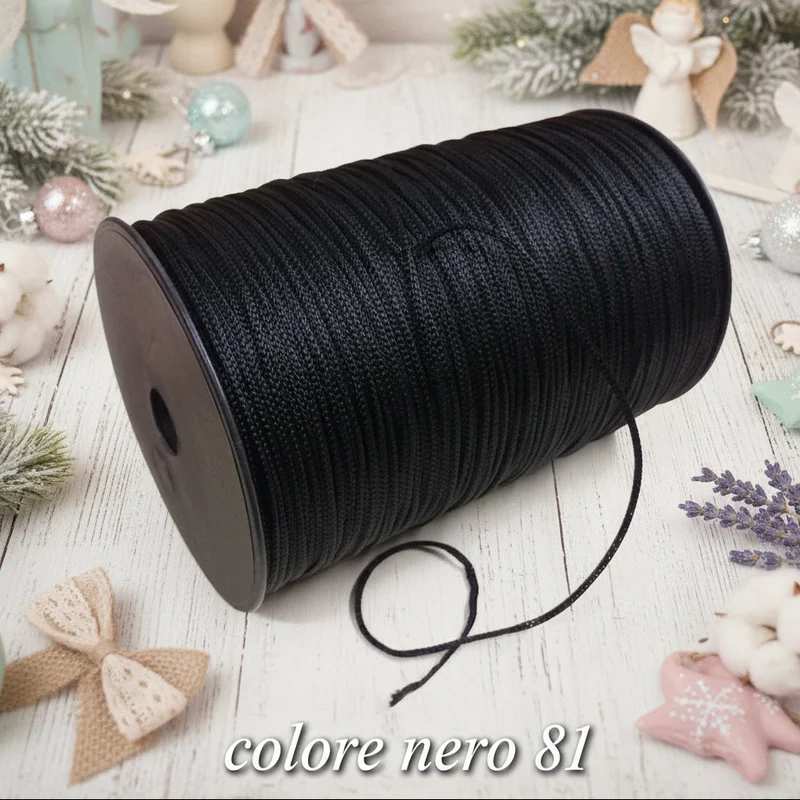 Tripolino 2 mm Thai cordino MAS borse uncinetto 3.5-4 rotolo 500 g