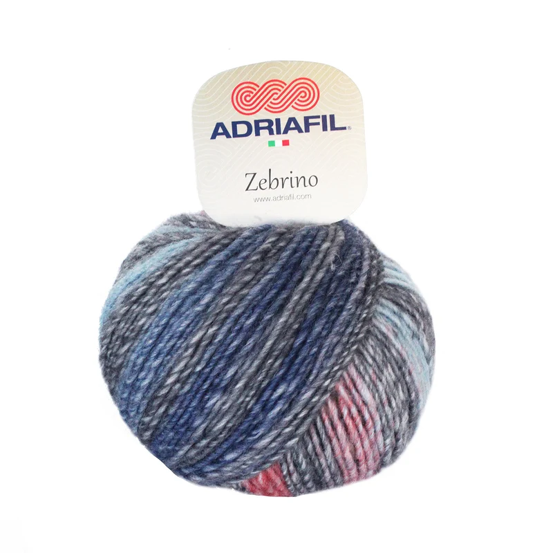 ADRIAFIL ZEBRINO MISTO LANA 53%lana 47% acrilico gr 50 metri 125 ferri 4,5