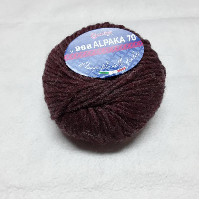 ALPAKA 70 BBB GOMITOLI DA 50 GR PER 80 METRI 70%ALPACA 20% LANA 10%ACRILICO