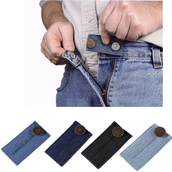 Prolunga per Pantaloni Jeans 4 Pezzi Allargare Giro Vita Pantaloni