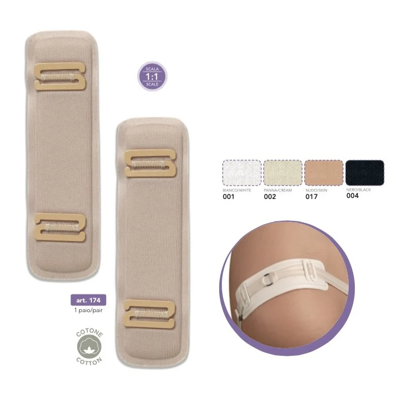 Proteggispalla Adattabile ad ogni Reggiseno Cotone Marbet 2 Pezzi