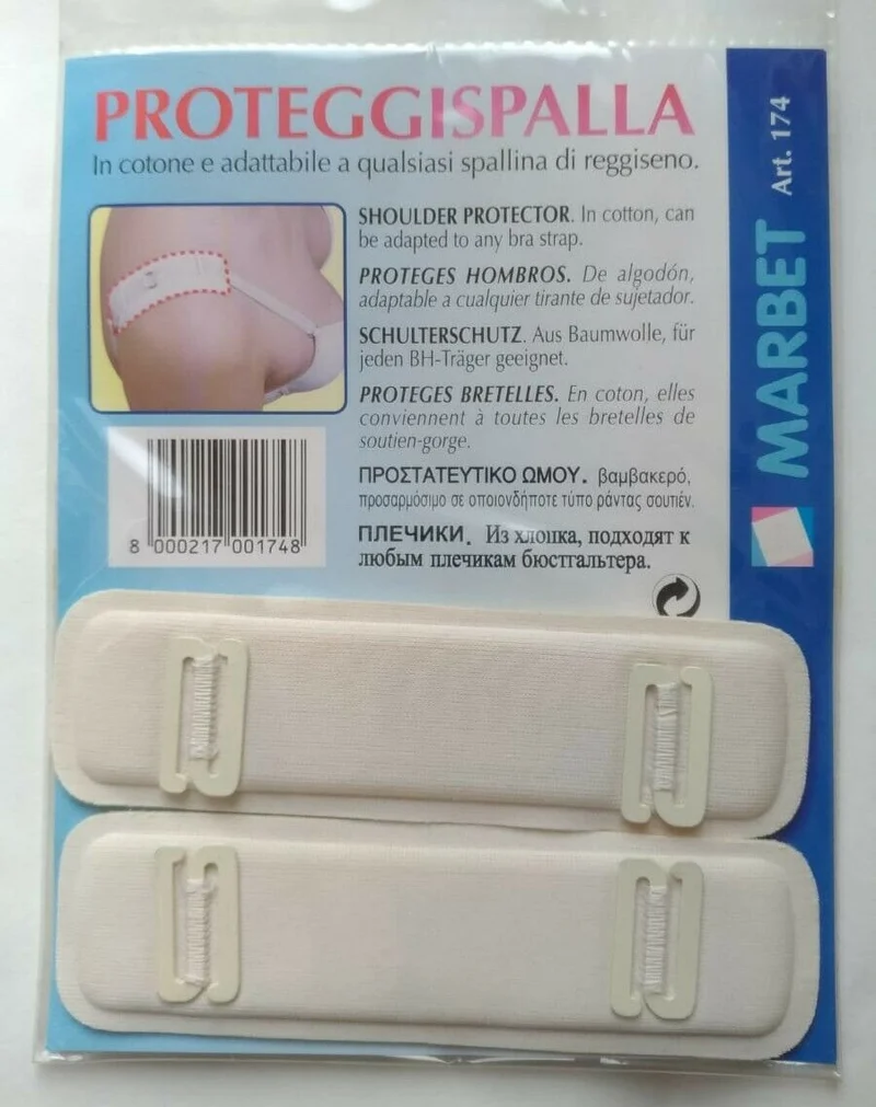 Proteggispalla Adattabile ad ogni Reggiseno Cotone Marbet 2 Pezzi