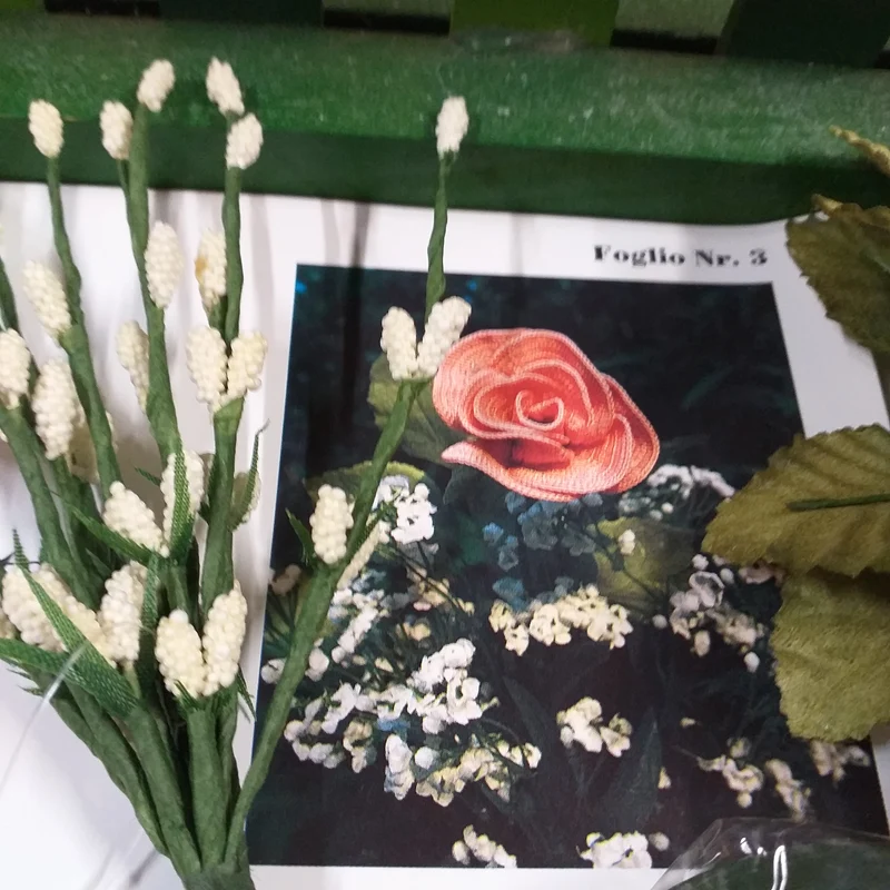 16.25 € rose uncinetto facili kit schemi fiori cotone fili foglie
