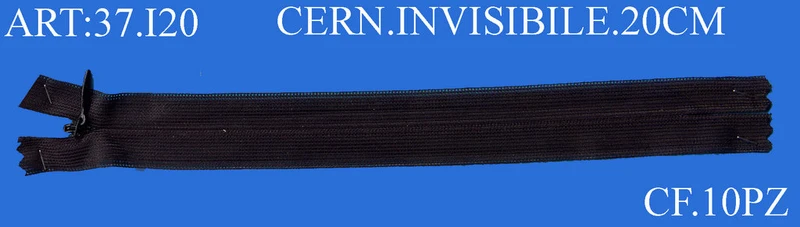 Cerniera invisib. 20cm cf.10pz