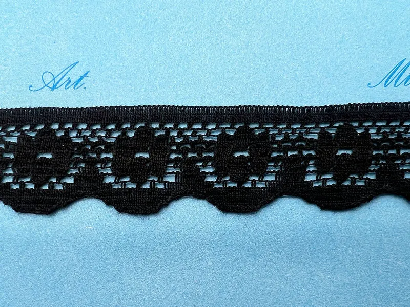 Pizzo 0957 nero cm. 2 cf.20mt.